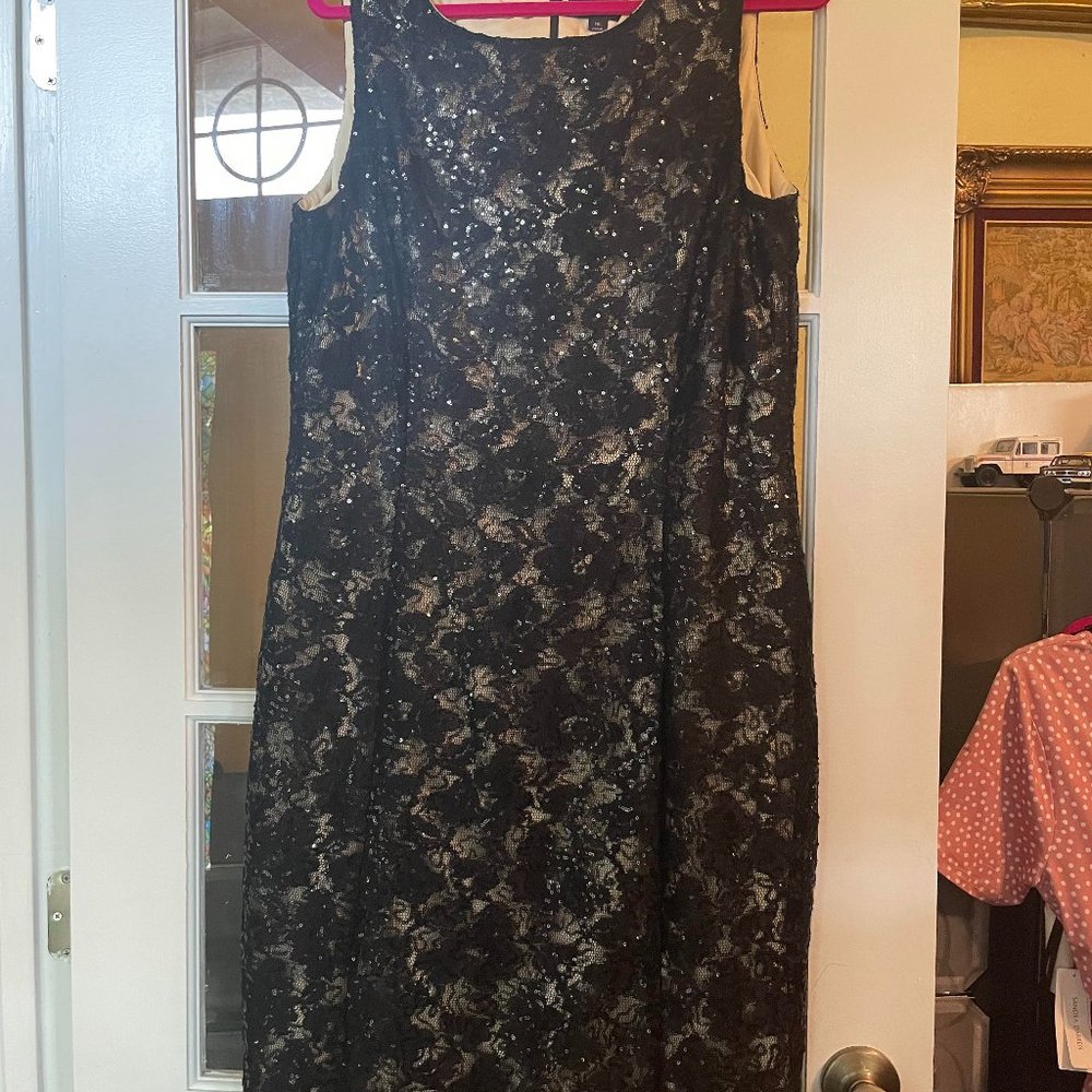 Tahari Illusion LACE Dress 16
